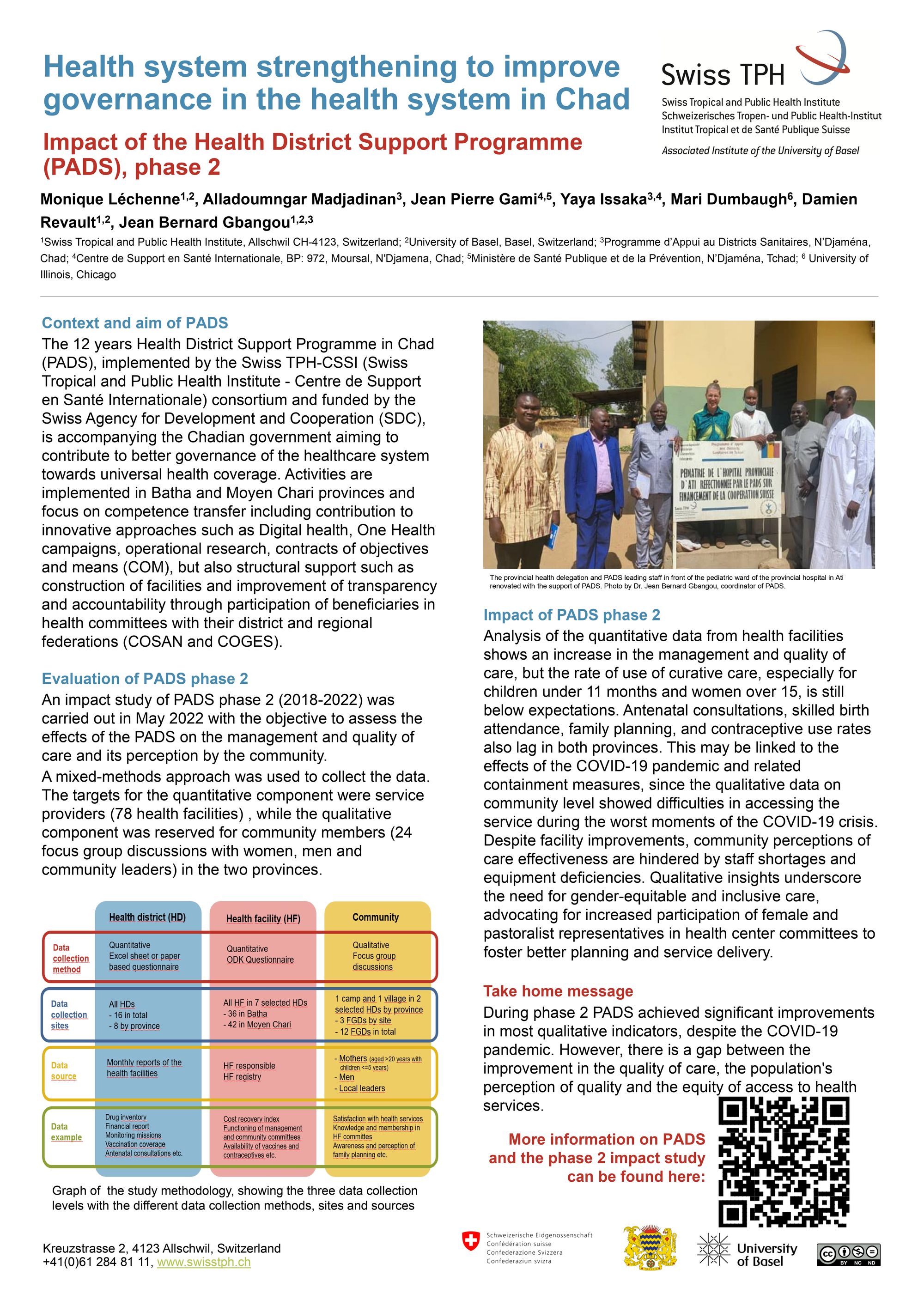 Health system strengthening to improve governance in the health system in Chad