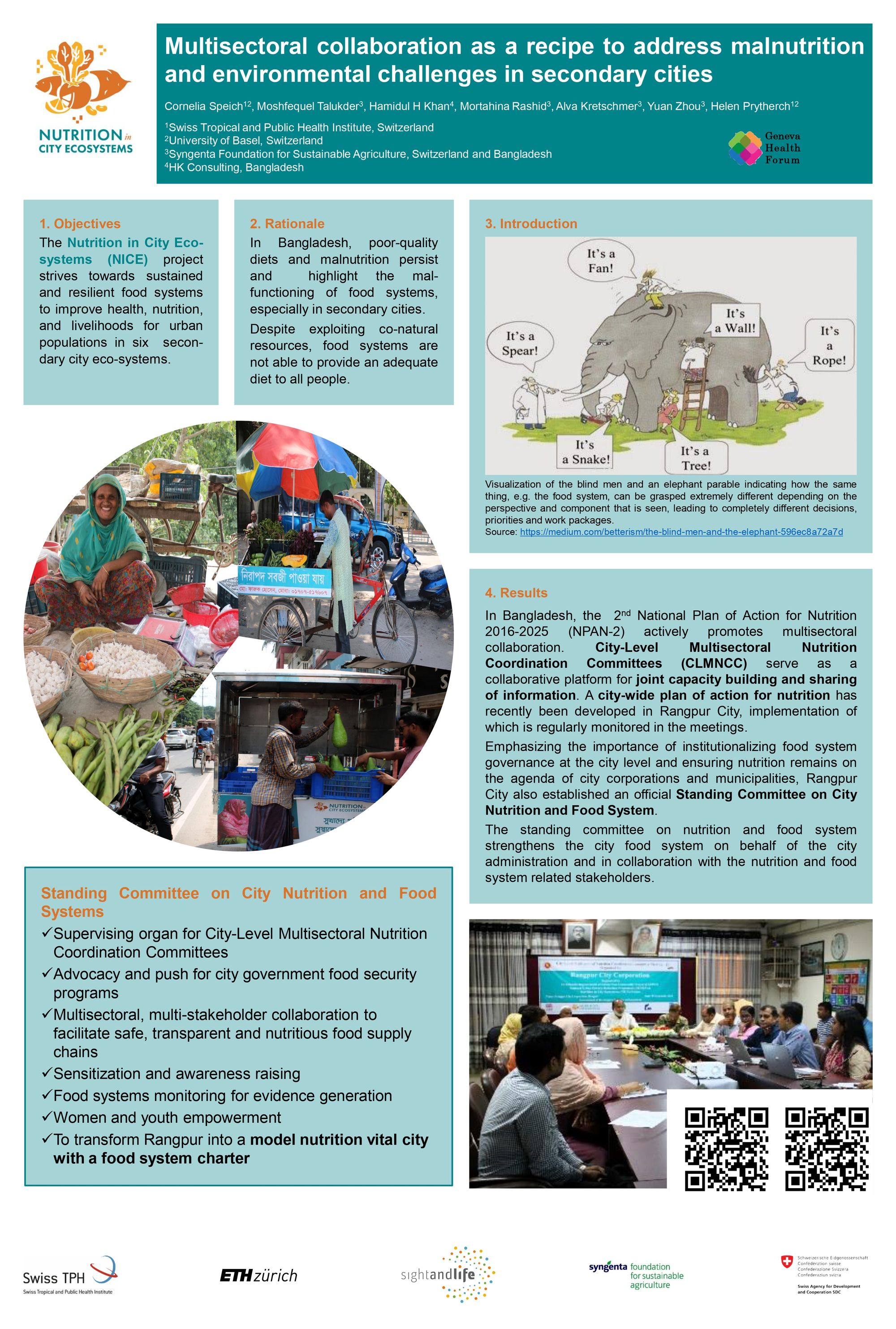 Multisectoral collaboration as a recipe to address malnutrition and environmental challenges in secondary cities through a food systems approach
