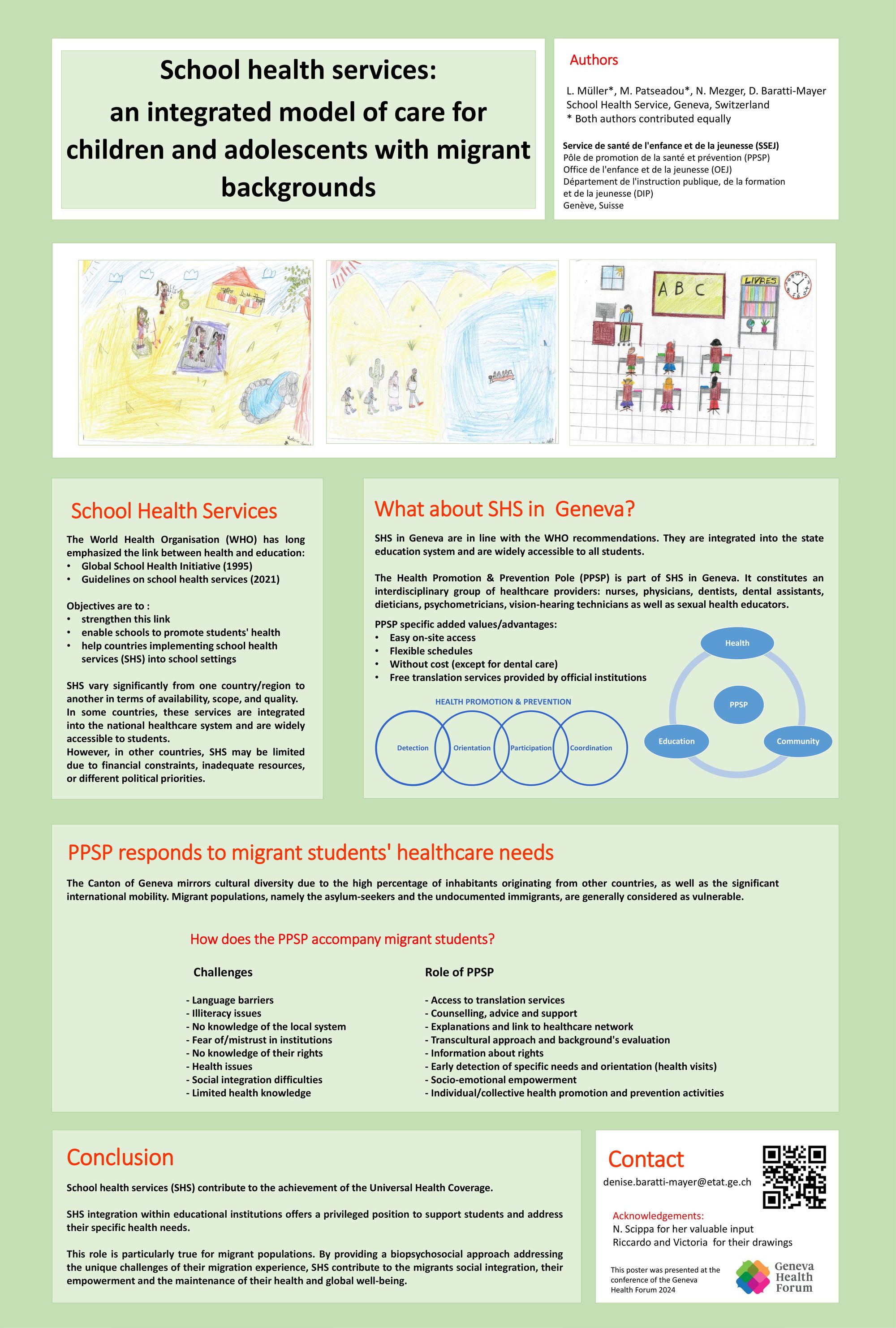School health services: an integrated model of care for children and adolescents with migrant backgrounds