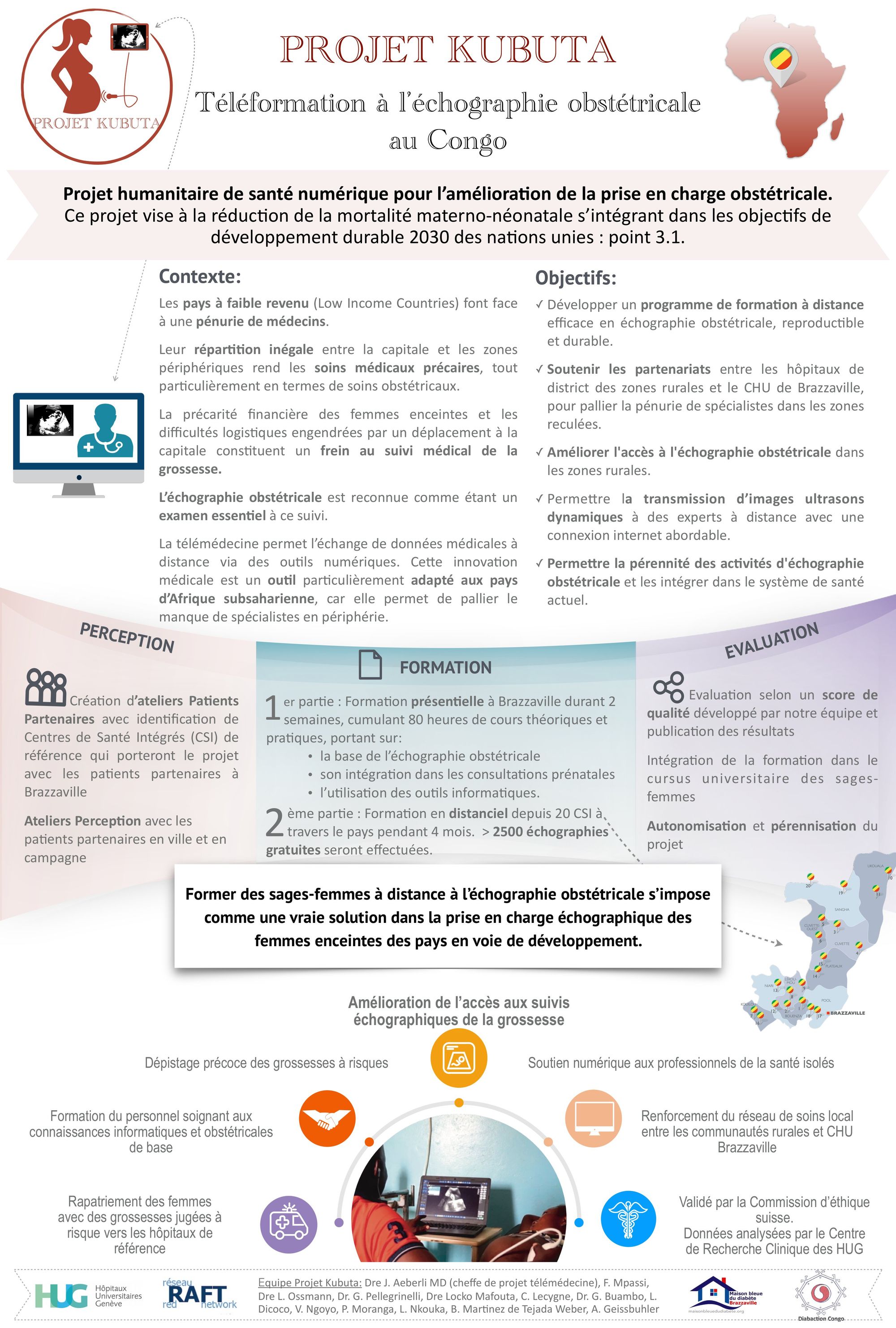 Projet Kubuta : Téléformation à l’échographie obstétricale au Congo